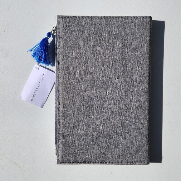 New Gartner Studios Fabric Zippered Journal 6" x 8" 120 Sheets Paper Notebook Di - Picture 3 of 12